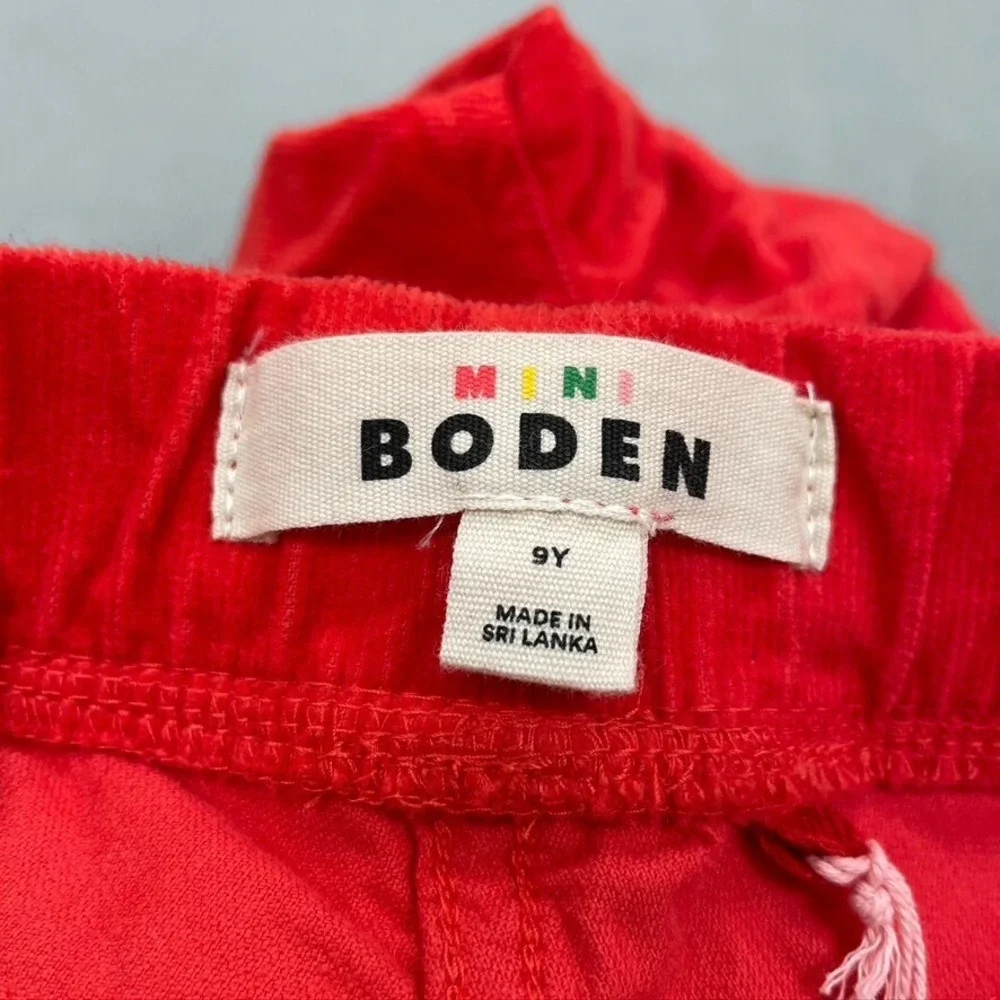 Mini Boden Corduroy Leggings Lot Red Green Girls 8-9y‎ Holiday Play School New